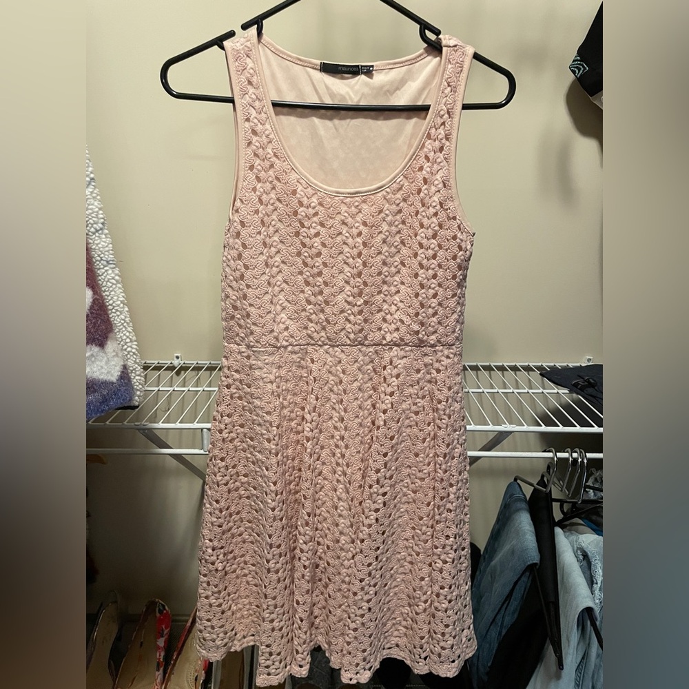 Maurices pink knitted summer dress